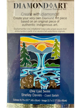 Diamond Art One Last Swim Indigenous Collection Craft Kit NWT